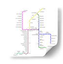 Metro de Amsterdam, Holanda | Cuadro decorativo de Canvas Lab