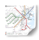 Metro de Boston - MBTA | Cuadro decorativo de Canvas Lab