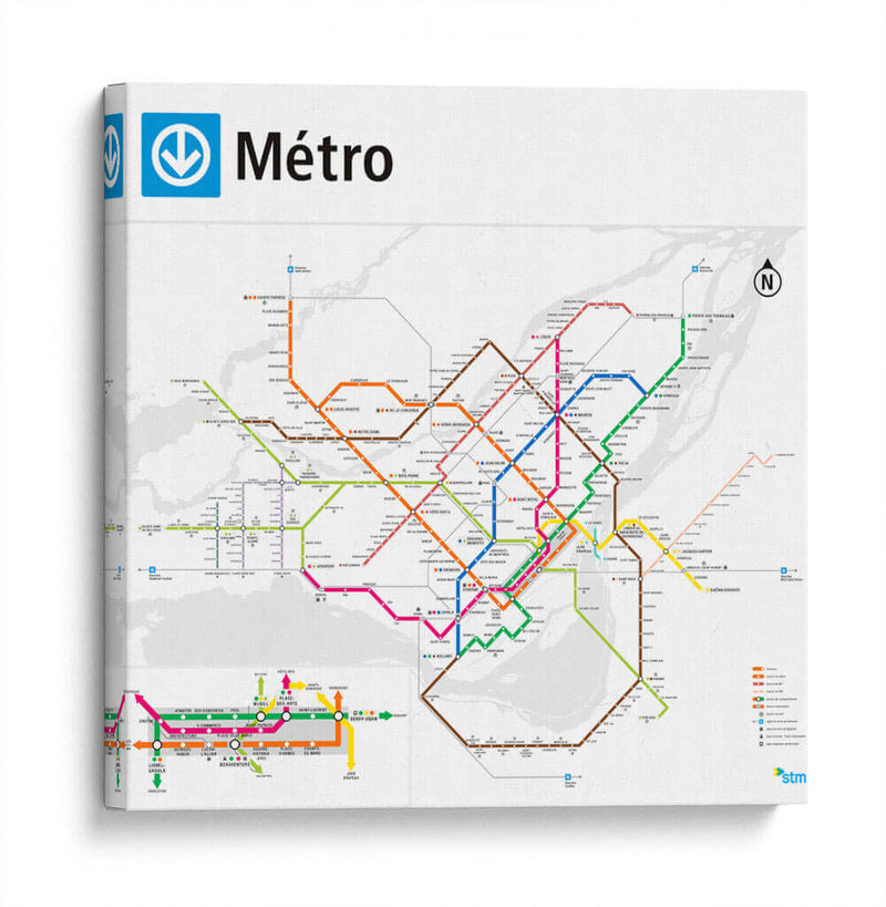 Metro de Los Ángeles | Cuadro decorativo de Canvas Lab