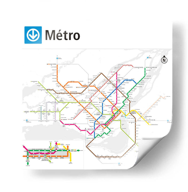 Metro de Los Ángeles | Cuadro decorativo de Canvas Lab