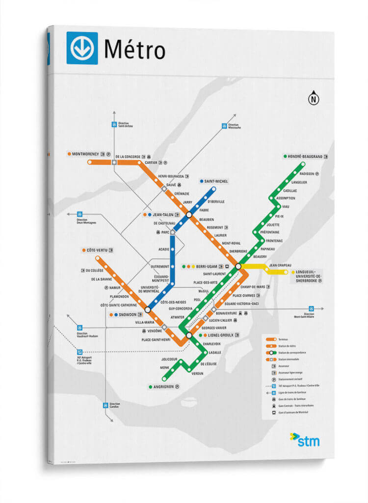 Metro de Montréal | Cuadro decorativo de Canvas Lab