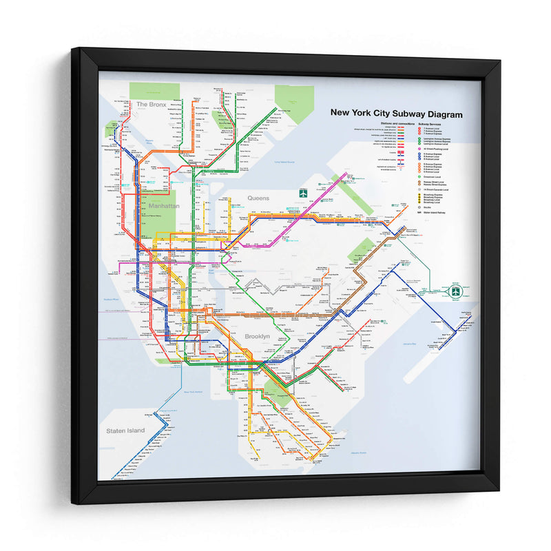 Metro de Nueva York | Cuadro decorativo de Canvas Lab