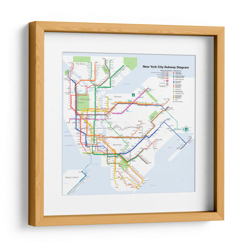 Metro de Nueva York | Cuadro decorativo de Canvas Lab