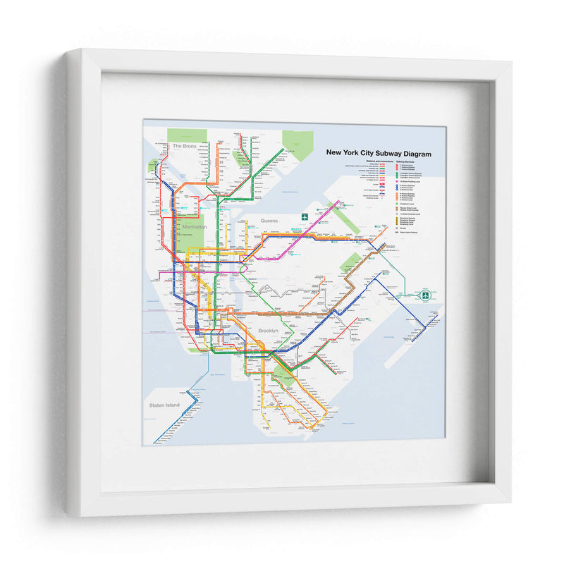Metro de Nueva York | Cuadro decorativo de Canvas Lab
