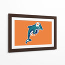 Miami Dolphins logo II | Cuadro decorativo de Canvas Lab