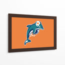 Miami Dolphins logo II | Cuadro decorativo de Canvas Lab