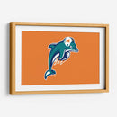 Miami Dolphins logo | Cuadro decorativo de Canvas Lab
