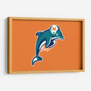 Miami Dolphins logo | Cuadro decorativo de Canvas Lab