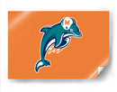 Miami Dolphins logo | Cuadro decorativo de Canvas Lab