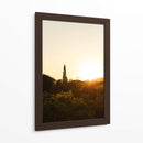 Silueta de Estatua al Atardecer en Parque de Lisboa - Wandering Pixels Co. | Cuadro decorativo de Canvas Lab