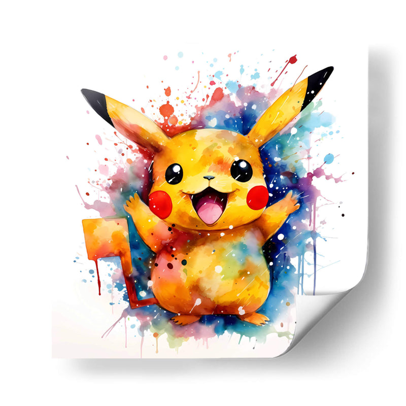 Pikachu II - Sophie P | Cuadro decorativo de Canvas Lab
