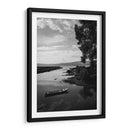 Bote solitario sobre las aguas tranquilas. del Lago de Pátzcuaro - Nosion | Cuadro decorativo de Canvas Lab