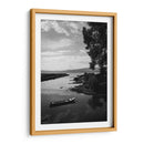 Bote solitario sobre las aguas tranquilas. del Lago de Pátzcuaro - Nosion | Cuadro decorativo de Canvas Lab