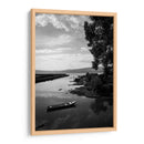 Bote solitario sobre las aguas tranquilas. del Lago de Pátzcuaro - Nosion | Cuadro decorativo de Canvas Lab