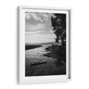 Bote solitario sobre las aguas tranquilas. del Lago de Pátzcuaro - Nosion | Cuadro decorativo de Canvas Lab