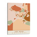 Abu Dhabi, Mapas negros Tonos tierra 01 - Emiliano Deificus | Cuadro decorativo de Canvas Lab