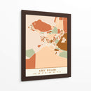 Abu Dhabi, Mapas negros Tonos tierra 01 - Emiliano Deificus | Cuadro decorativo de Canvas Lab