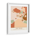 Abu Dhabi, Mapas negros Tonos tierra 01 - Emiliano Deificus | Cuadro decorativo de Canvas Lab