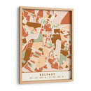 Belfast, Mapas Negros Tonos Tierra 12 - Emiliano Deificus | Cuadro decorativo de Canvas Lab