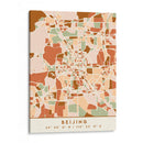 Beijing, Mapas Negros Tonos Tierra 10 - Emiliano Deificus | Cuadro decorativo de Canvas Lab