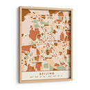 Beijing, Mapas Negros Tonos Tierra 10 - Emiliano Deificus | Cuadro decorativo de Canvas Lab