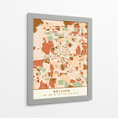 Beijing, Mapas Negros Tonos Tierra 10 - Emiliano Deificus | Cuadro decorativo de Canvas Lab