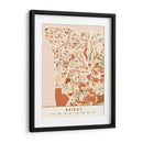 Beirut, Mapas negros Tonos tierra 11 - Emiliano Deificus | Cuadro decorativo de Canvas Lab
