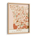 Beirut, Mapas negros Tonos tierra 11 - Emiliano Deificus | Cuadro decorativo de Canvas Lab