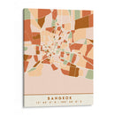 Bangkok, Mapas negros Tonos tierra 08 - Emiliano Deificus | Cuadro decorativo de Canvas Lab