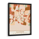 Bangkok, Mapas negros Tonos tierra 08 - Emiliano Deificus | Cuadro decorativo de Canvas Lab