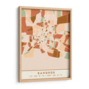 Bangkok, Mapas negros Tonos tierra 08 - Emiliano Deificus | Cuadro decorativo de Canvas Lab