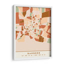 Bangkok, Mapas negros Tonos tierra 08 - Emiliano Deificus | Cuadro decorativo de Canvas Lab