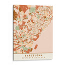 Barcelona, Mapas negros Tonos tierra 09 - Emiliano Deificus | Cuadro decorativo de Canvas Lab