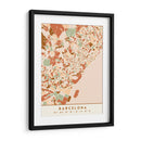Barcelona, Mapas negros Tonos tierra 09 - Emiliano Deificus | Cuadro decorativo de Canvas Lab