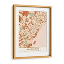 Barcelona, Mapas negros Tonos tierra 09 - Emiliano Deificus | Cuadro decorativo de Canvas Lab