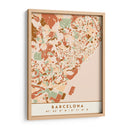 Barcelona, Mapas negros Tonos tierra 09 - Emiliano Deificus | Cuadro decorativo de Canvas Lab