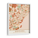 Barcelona, Mapas negros Tonos tierra 09 - Emiliano Deificus | Cuadro decorativo de Canvas Lab