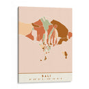 Bali, Mapas negros Tonos tierra 07 - Emiliano Deificus | Cuadro decorativo de Canvas Lab