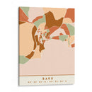 Baku, Mapas negros Tonos tierra 06 - Emiliano Deificus | Cuadro decorativo de Canvas Lab