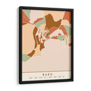 Baku, Mapas negros Tonos tierra 06 - Emiliano Deificus | Cuadro decorativo de Canvas Lab
