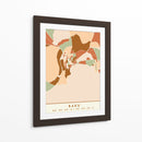 Baku, Mapas negros Tonos tierra 06 - Emiliano Deificus | Cuadro decorativo de Canvas Lab