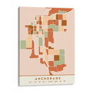 Anchorage, Mapas negros Tonos tierra 04 - Emiliano Deificus | Cuadro decorativo de Canvas Lab