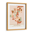 Anchorage, Mapas negros Tonos tierra 04 - Emiliano Deificus | Cuadro decorativo de Canvas Lab