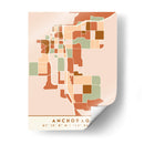 Anchorage, Mapas negros Tonos tierra 04 - Emiliano Deificus | Cuadro decorativo de Canvas Lab