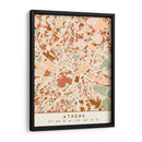 Atenas, Mapas negros Tonos tierra 05 - Emiliano Deificus | Cuadro decorativo de Canvas Lab