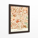 Atenas, Mapas negros Tonos tierra 05 - Emiliano Deificus | Cuadro decorativo de Canvas Lab