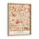 Atenas, Mapas negros Tonos tierra 05 - Emiliano Deificus | Cuadro decorativo de Canvas Lab