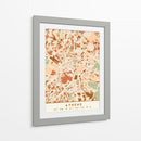 Atenas, Mapas negros Tonos tierra 05 - Emiliano Deificus | Cuadro decorativo de Canvas Lab