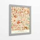 Atenas, Mapas negros Tonos tierra 05 - Emiliano Deificus | Cuadro decorativo de Canvas Lab