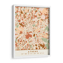 Atenas, Mapas negros Tonos tierra 05 - Emiliano Deificus | Cuadro decorativo de Canvas Lab